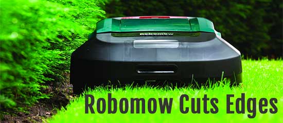 Robomow Cuts Edges of Lawn for a Clean, Even, Manicured Look